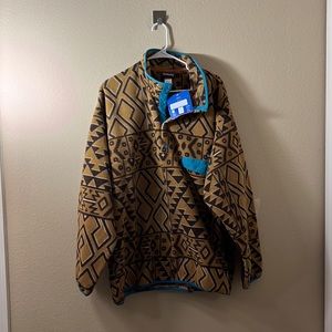 Patagonia Brown and Blue Patterned Jacket